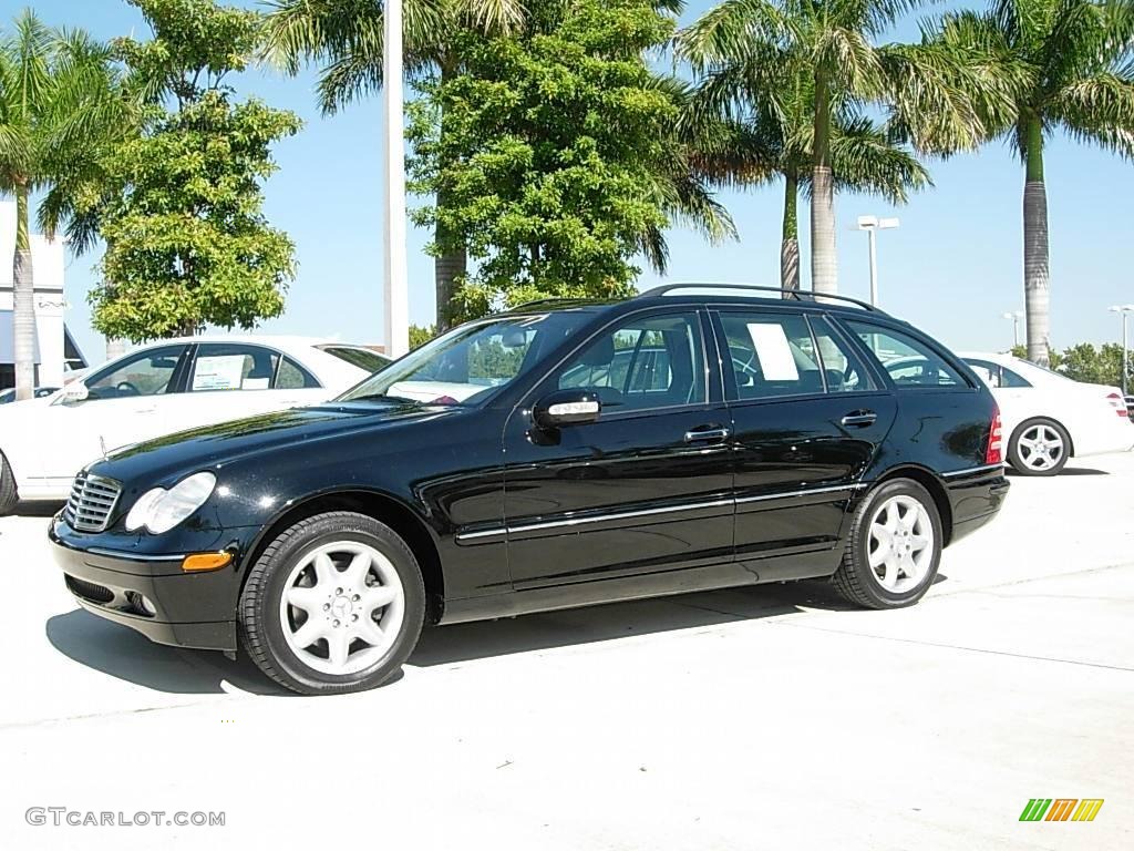 2002 C 320 Wagon - Black / Charcoal photo #1