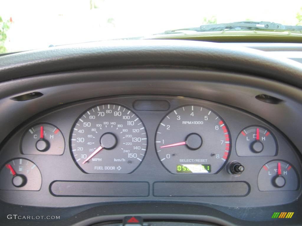2002 Mustang GT Convertible - Zinc Yellow / Dark Charcoal photo #13