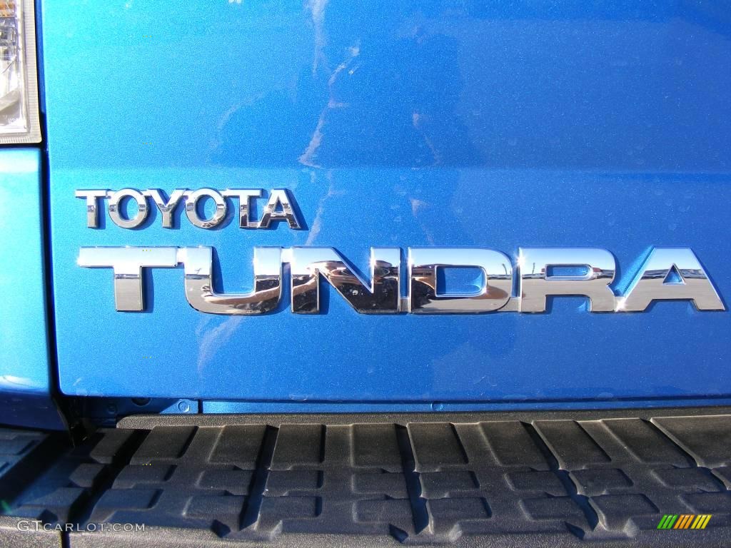 2008 Tundra Double Cab 4x4 - Blue Streak Metallic / Beige photo #10