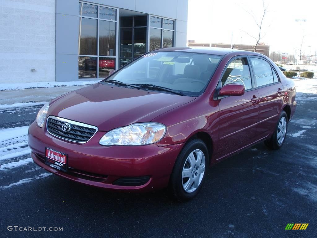 2005 Corolla LE - Impulse Red / Pebble Beige photo #1