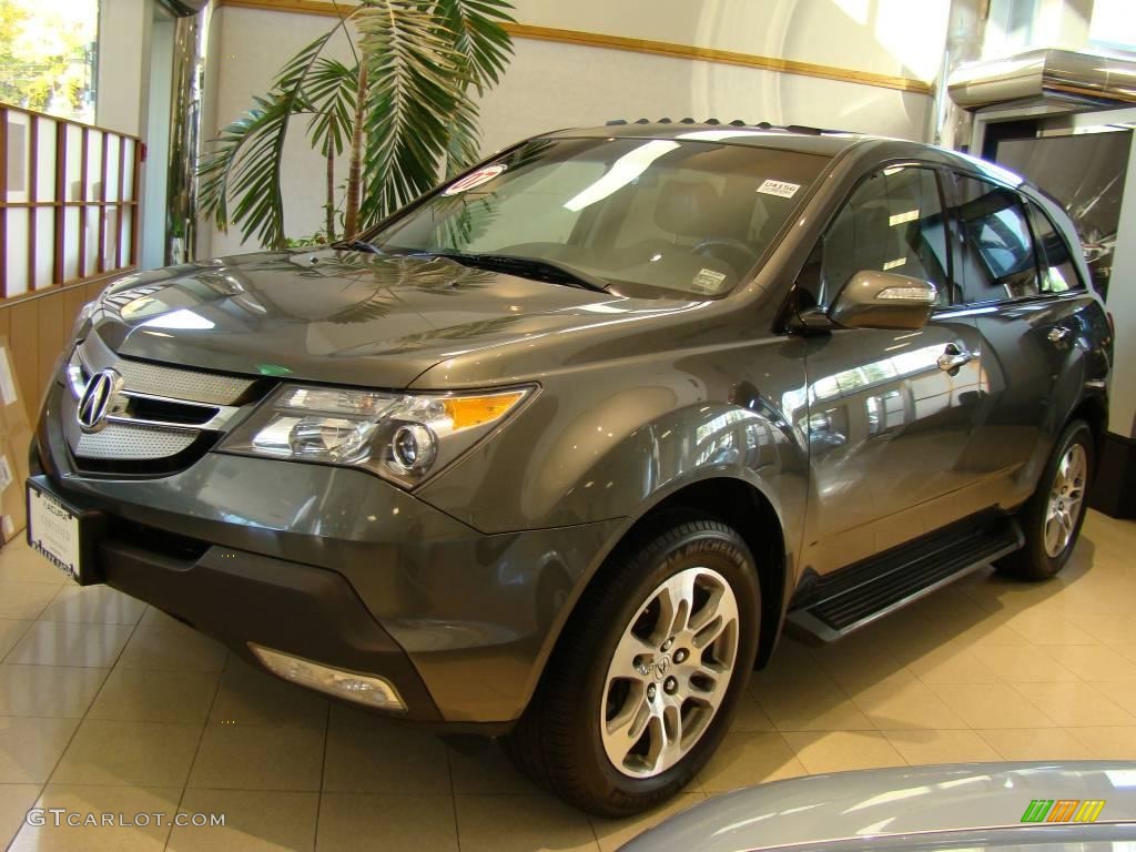 2007 MDX Technology - Nimbus Gray Metallic / Ebony photo #2