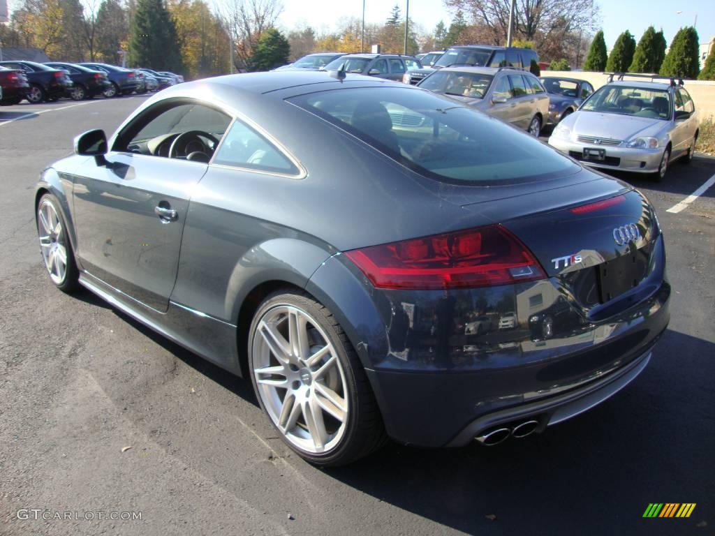 2009 TT S 2.0T quattro Coupe - Meteor Grey Pearl Effect / Magma Red photo #9