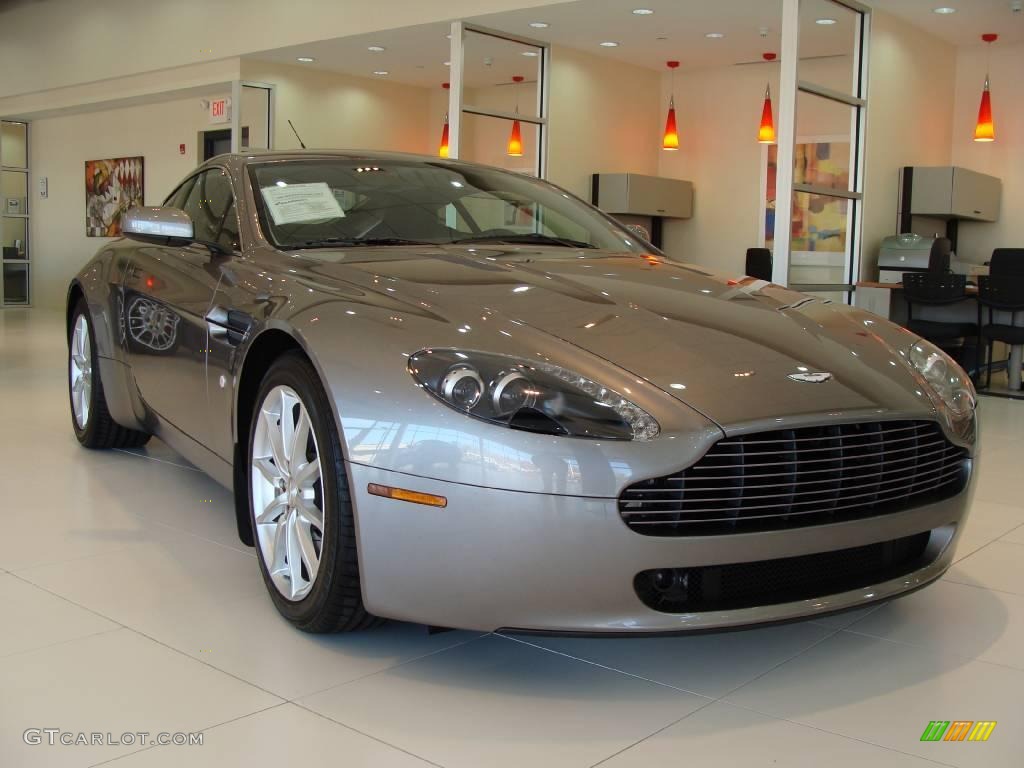 2007 V8 Vantage Coupe - Tungsten Silver / Obsidian Black photo #1