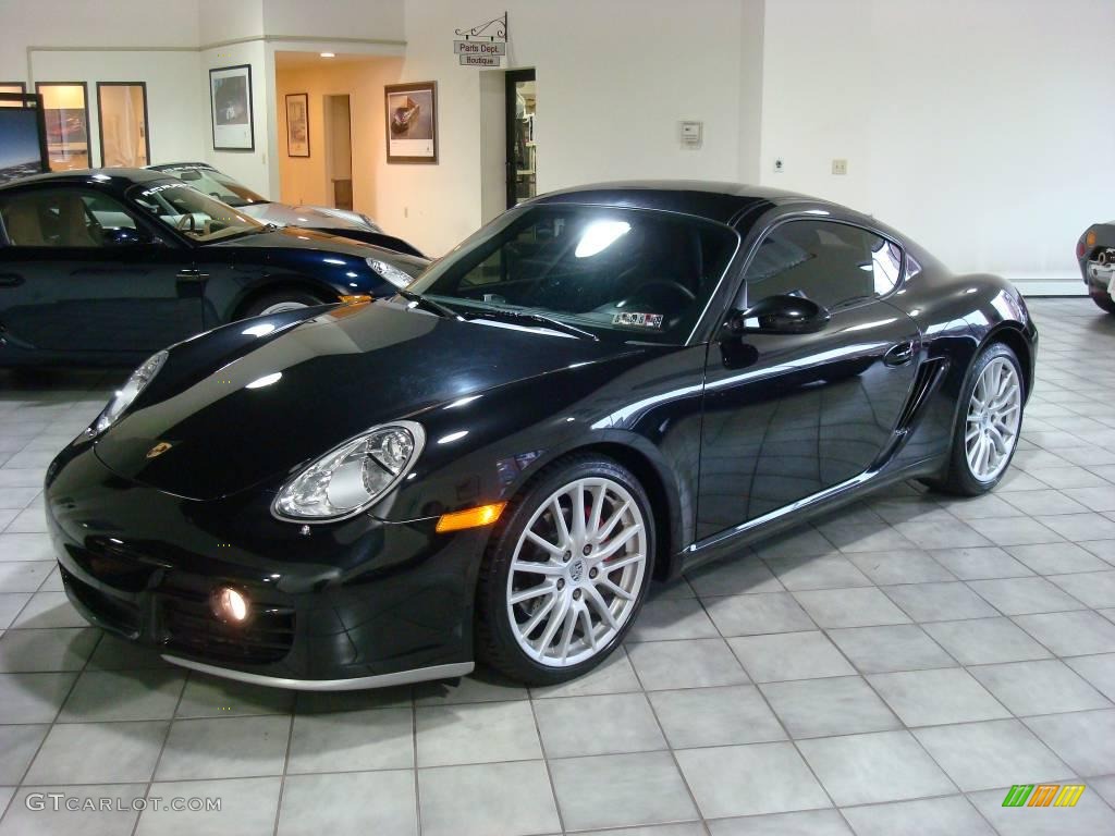 2006 Cayman S - Basalt Black Metallic / Black photo #1