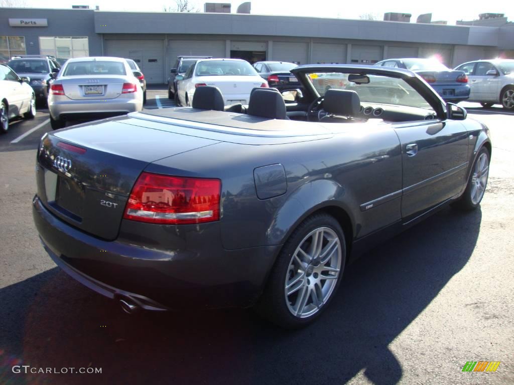 2009 A4 2.0T Cabriolet - Meteor Grey Pearl Effect / Black photo #7