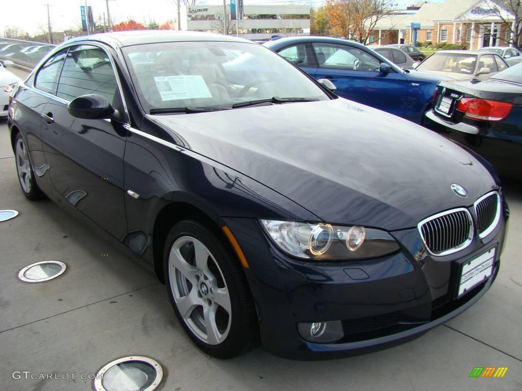 2007 3 Series 328xi Coupe - Monaco Blue Metallic / Cream Beige photo #3