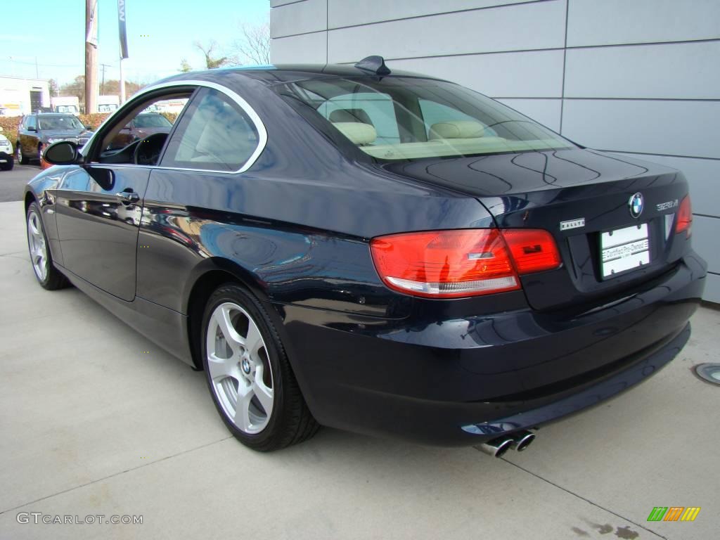 2007 3 Series 328xi Coupe - Monaco Blue Metallic / Cream Beige photo #4