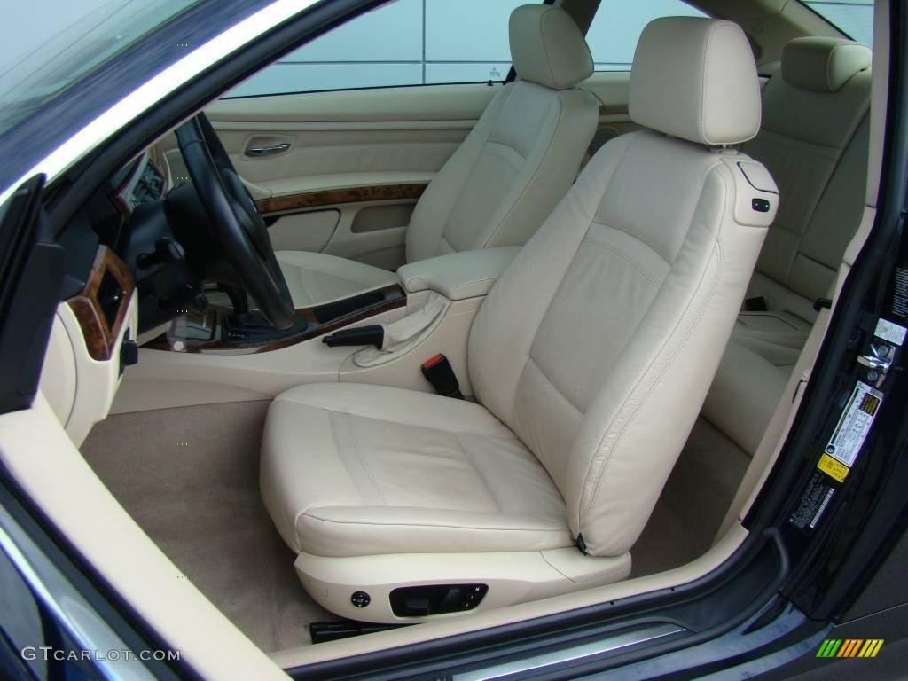 2007 3 Series 328xi Coupe - Monaco Blue Metallic / Cream Beige photo #8