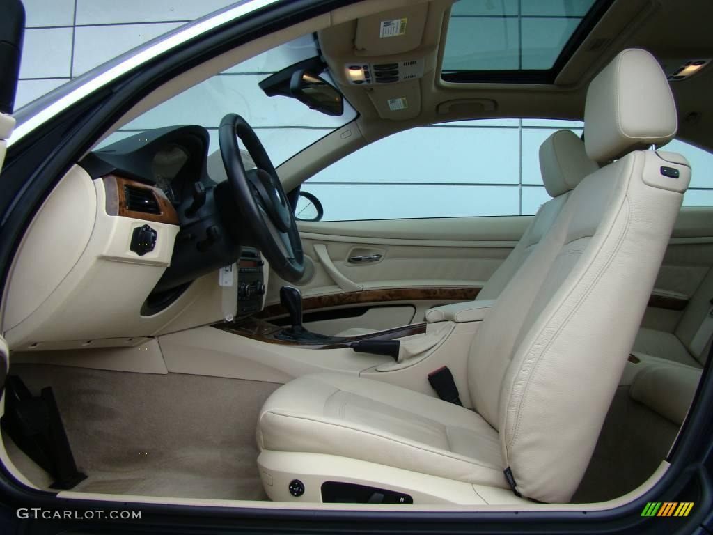 2007 3 Series 328xi Coupe - Monaco Blue Metallic / Cream Beige photo #9