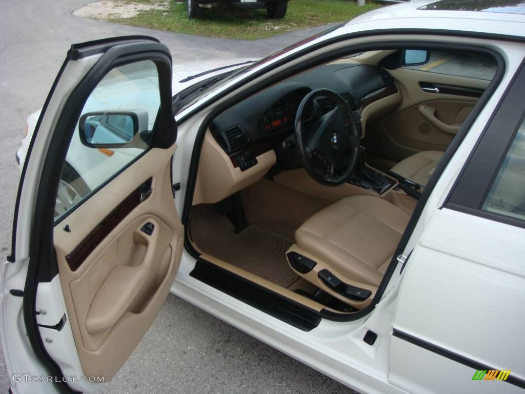 2005 3 Series 325i Sedan - Alpine White / Sand photo #9