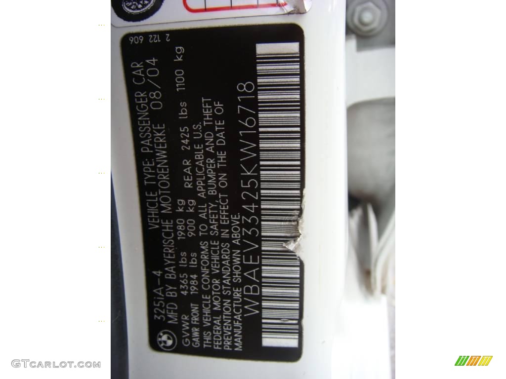 2005 3 Series 325i Sedan - Alpine White / Sand photo #19