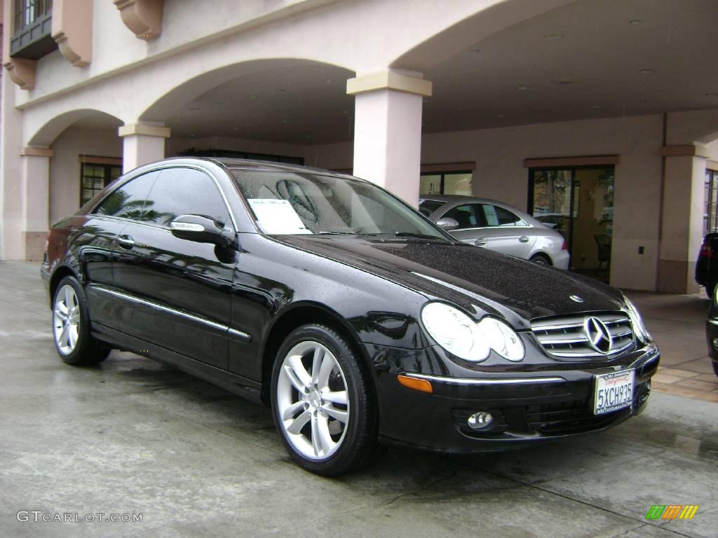 2007 CLK 350 Coupe - Black / Black photo #1