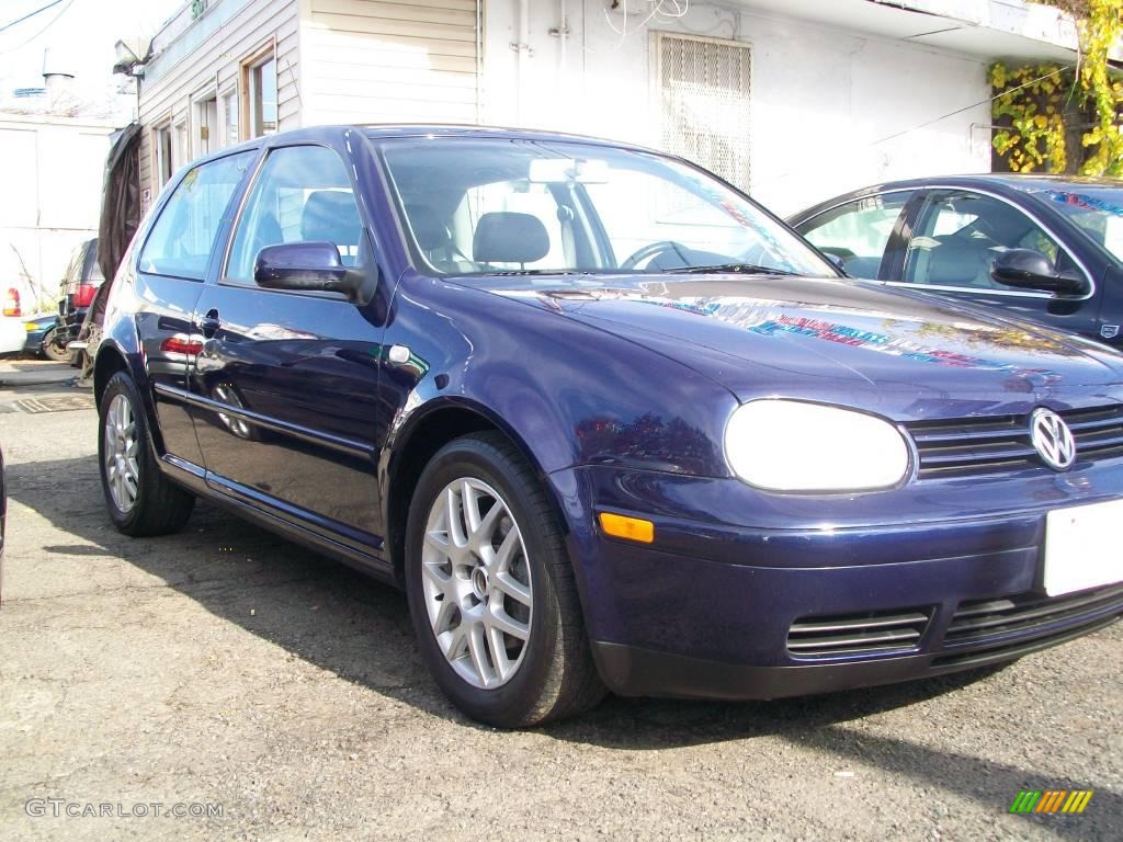 2003 GTI 1.8T - Indigo Blue Metallic / Black/Gray photo #2