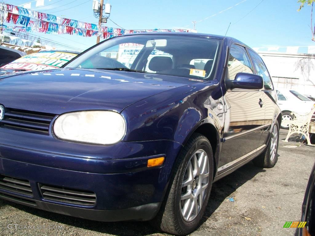 2003 GTI 1.8T - Indigo Blue Metallic / Black/Gray photo #3