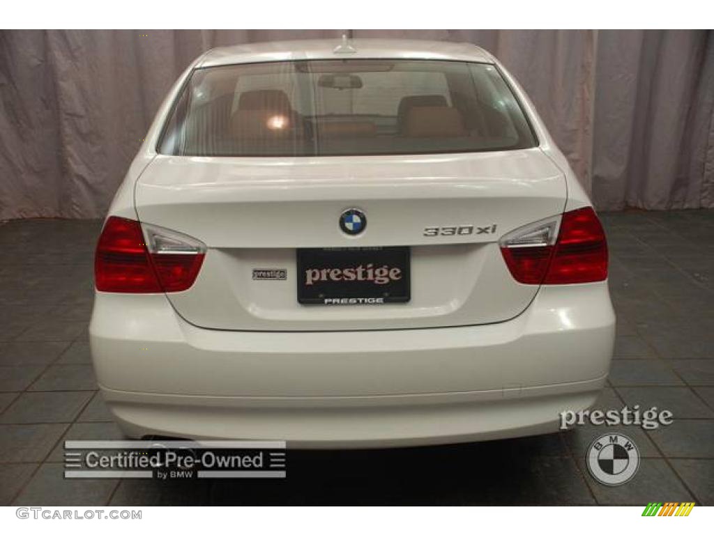 2006 3 Series 330xi Sedan - Alpine White / Terra/Black Dakota Leather photo #2