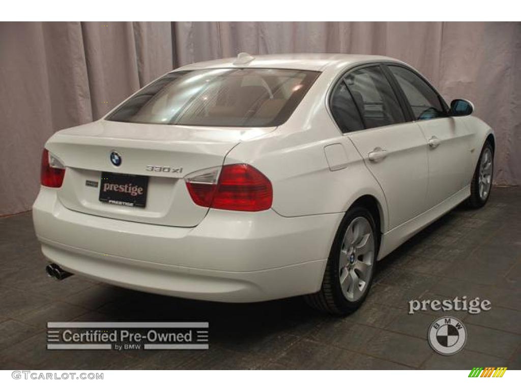 2006 3 Series 330xi Sedan - Alpine White / Terra/Black Dakota Leather photo #6