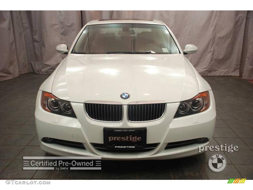 2006 3 Series 330xi Sedan - Alpine White / Terra/Black Dakota Leather photo #7