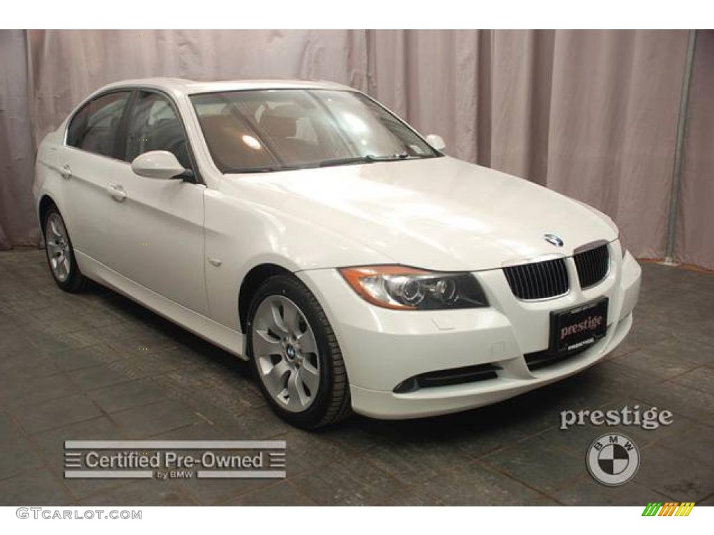 2006 3 Series 330xi Sedan - Alpine White / Terra/Black Dakota Leather photo #8