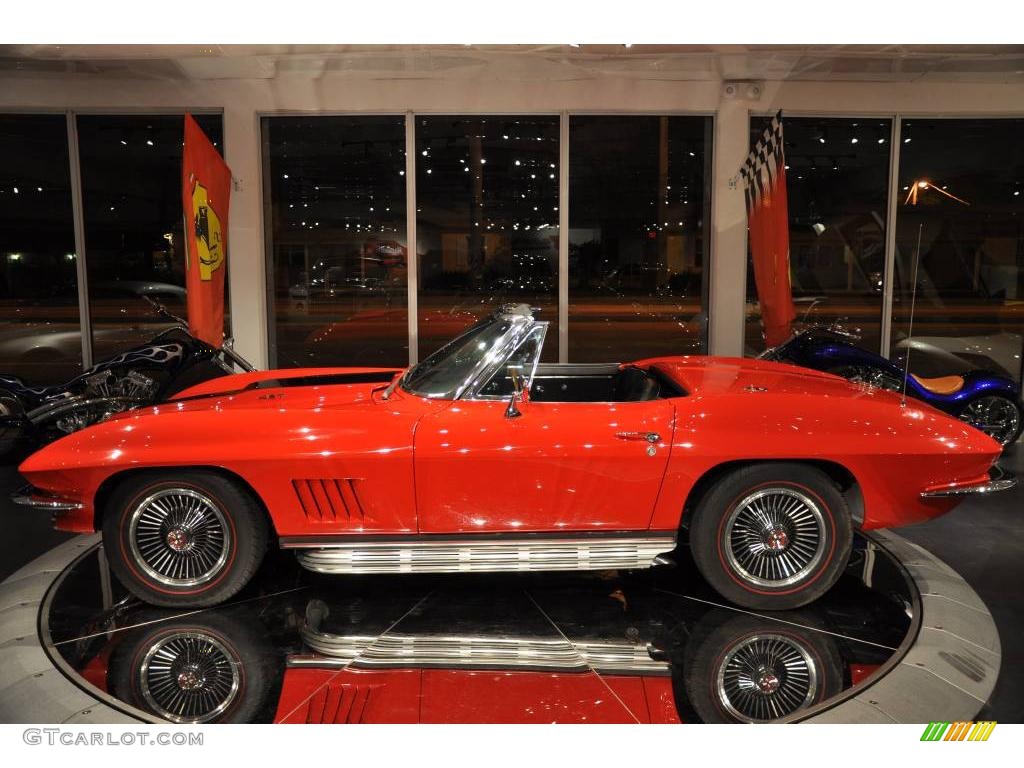 1966 Corvette Sting Ray Convertible - Rally Red / Black photo #4