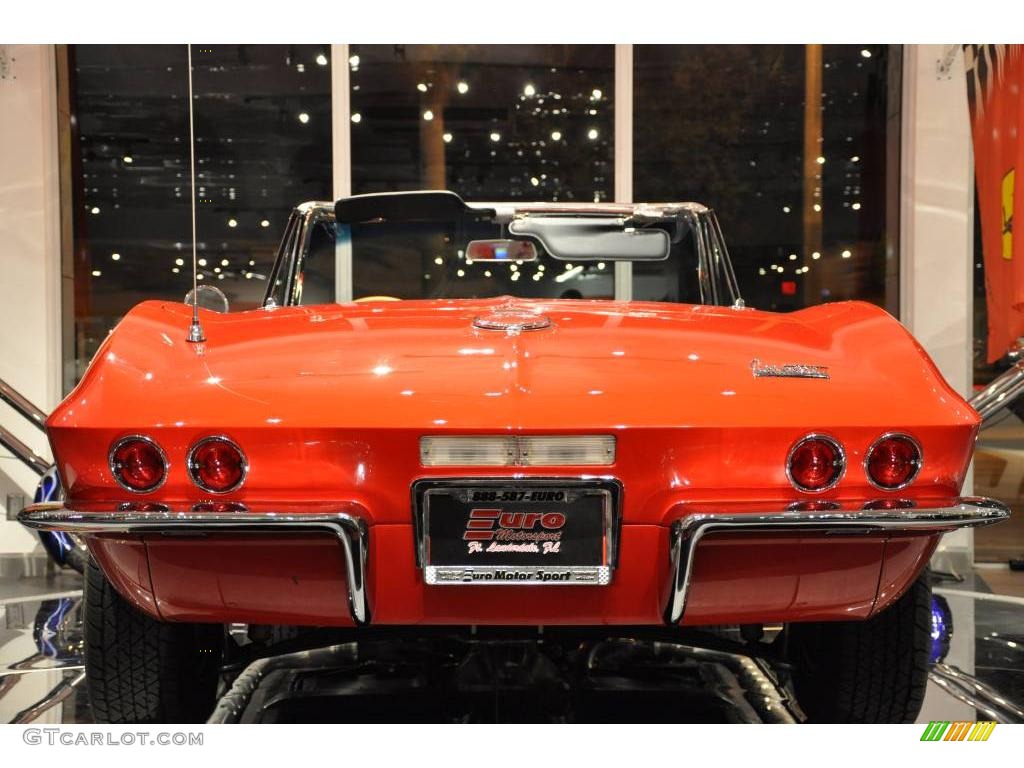 1966 Corvette Sting Ray Convertible - Rally Red / Black photo #6