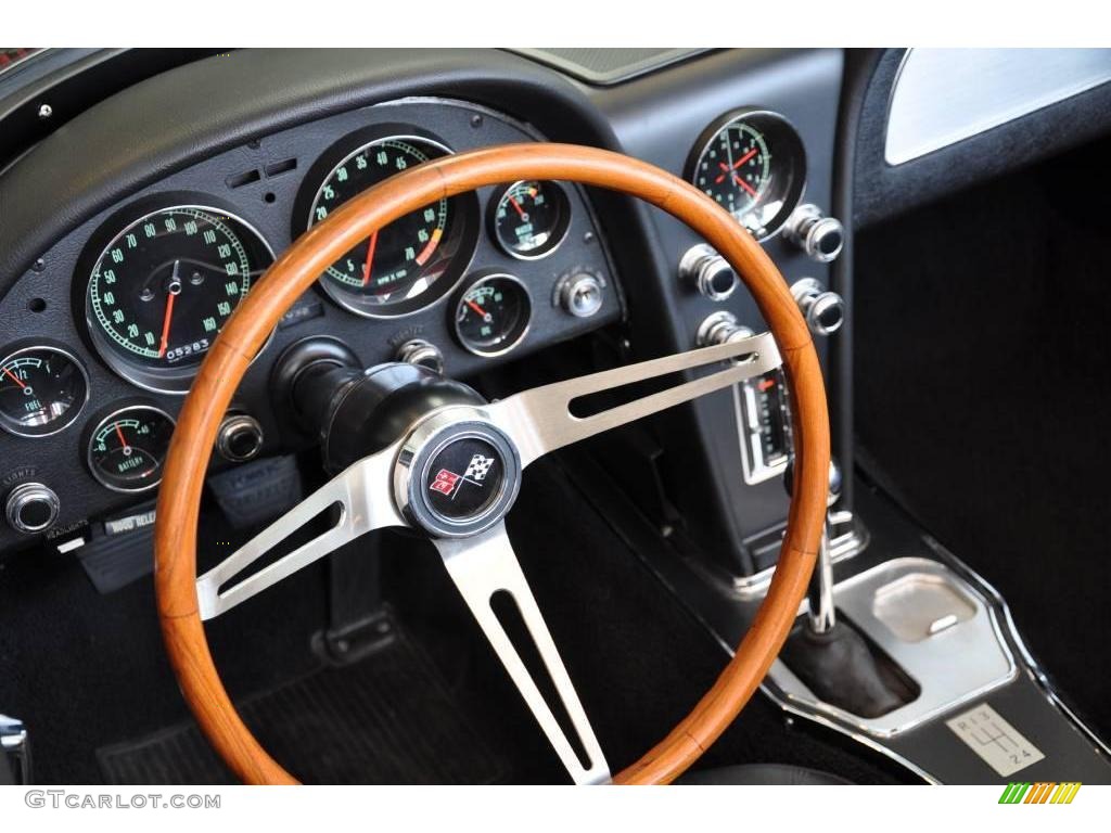 1966 Corvette Sting Ray Convertible - Rally Red / Black photo #8