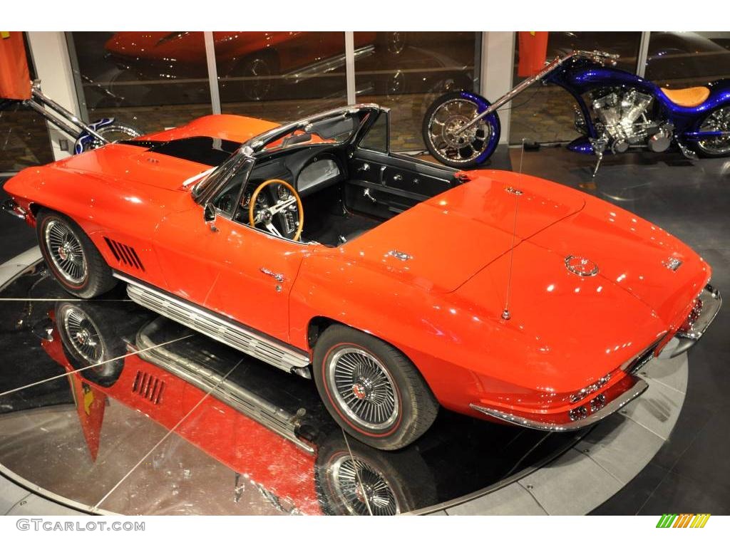1966 Corvette Sting Ray Convertible - Rally Red / Black photo #11