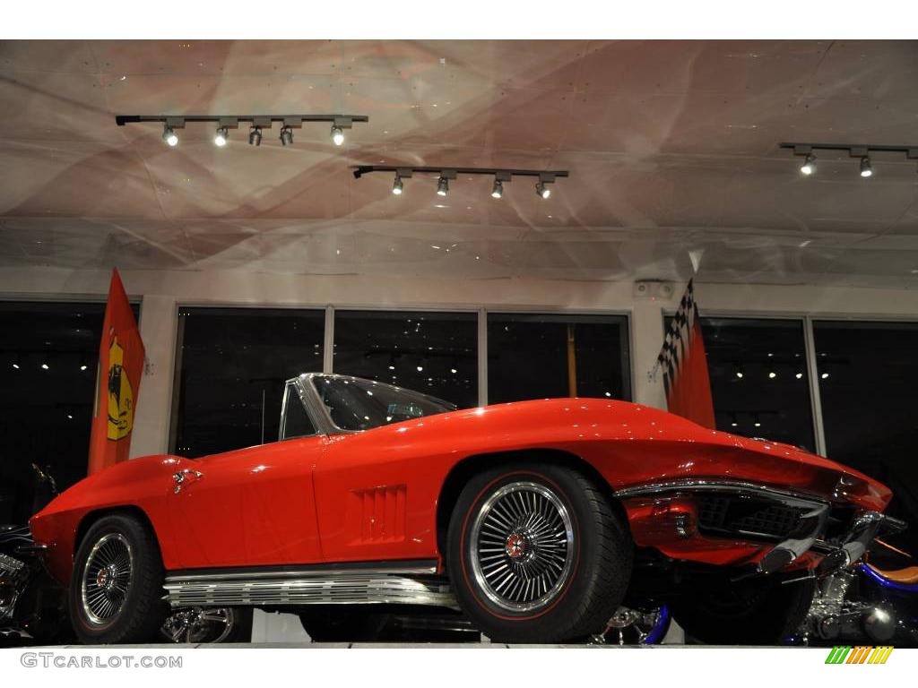 1966 Corvette Sting Ray Convertible - Rally Red / Black photo #15