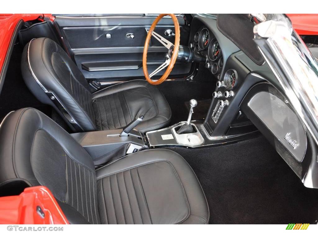 1966 Corvette Sting Ray Convertible - Rally Red / Black photo #16