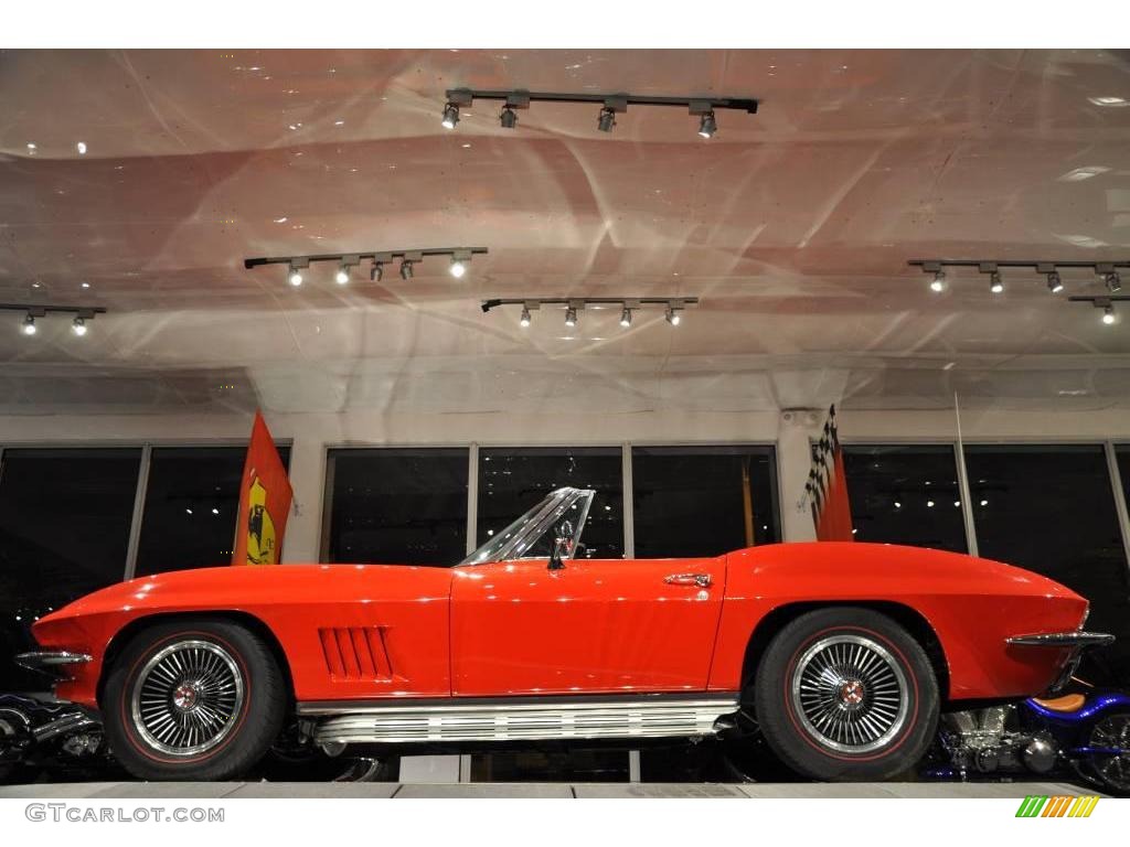 1966 Corvette Sting Ray Convertible - Rally Red / Black photo #17