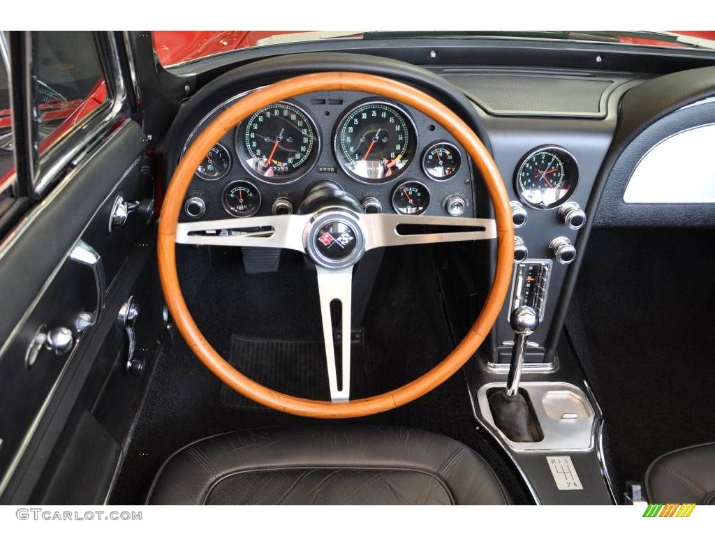 1966 Corvette Sting Ray Convertible - Rally Red / Black photo #20