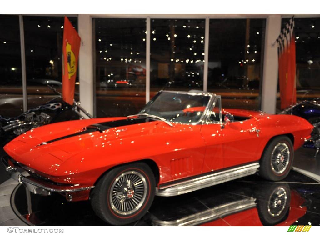 1966 Corvette Sting Ray Convertible - Rally Red / Black photo #25