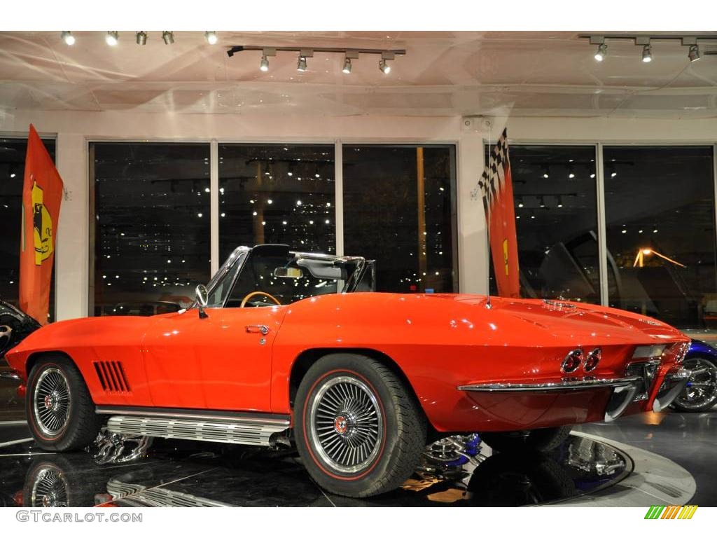 1966 Corvette Sting Ray Convertible - Rally Red / Black photo #30