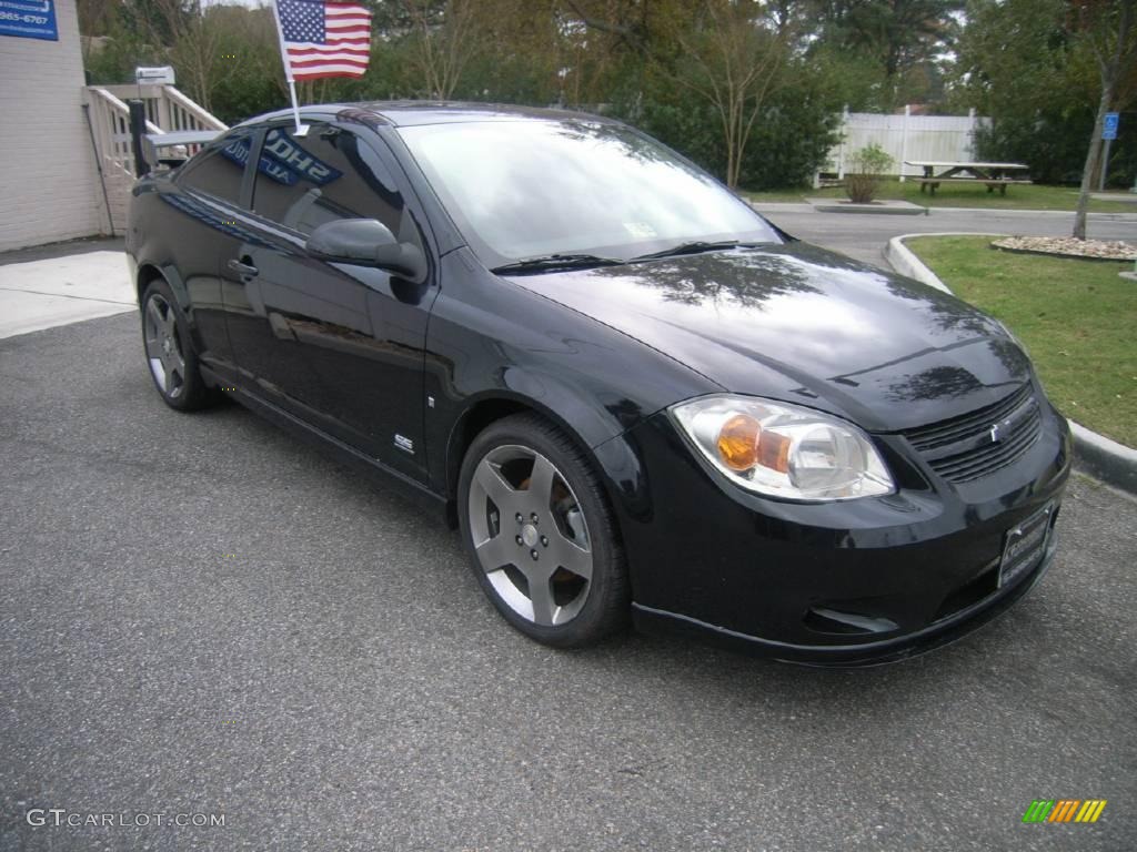 2006 Cobalt SS Supercharged Coupe - Black / Ebony/Red photo #9