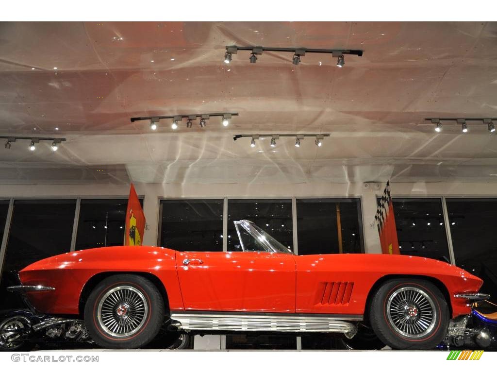 1966 Corvette Sting Ray Convertible - Rally Red / Black photo #32