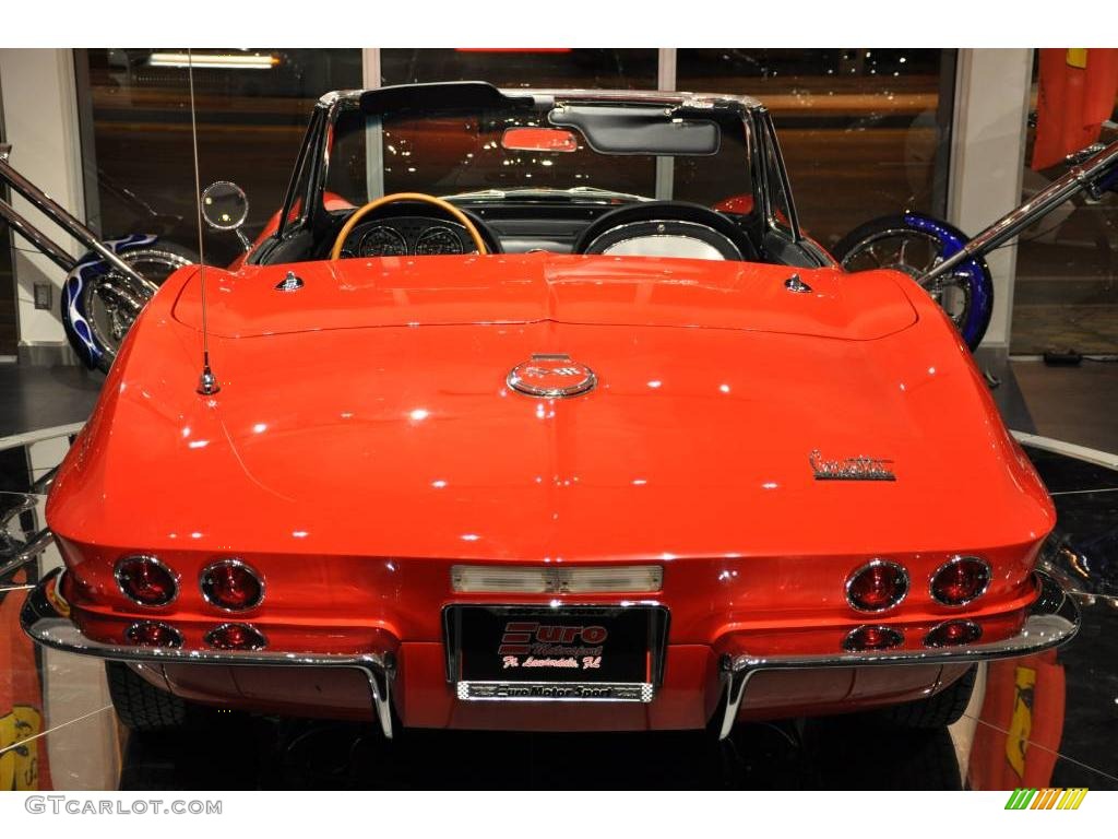 1966 Corvette Sting Ray Convertible - Rally Red / Black photo #33