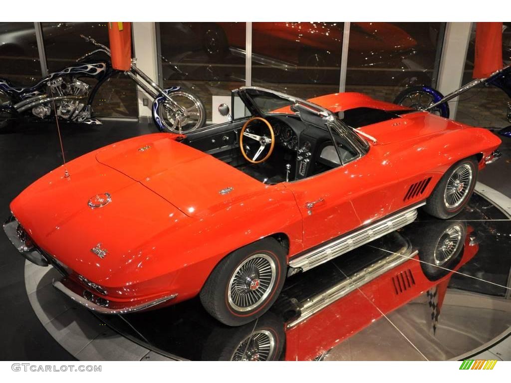 1966 Corvette Sting Ray Convertible - Rally Red / Black photo #36