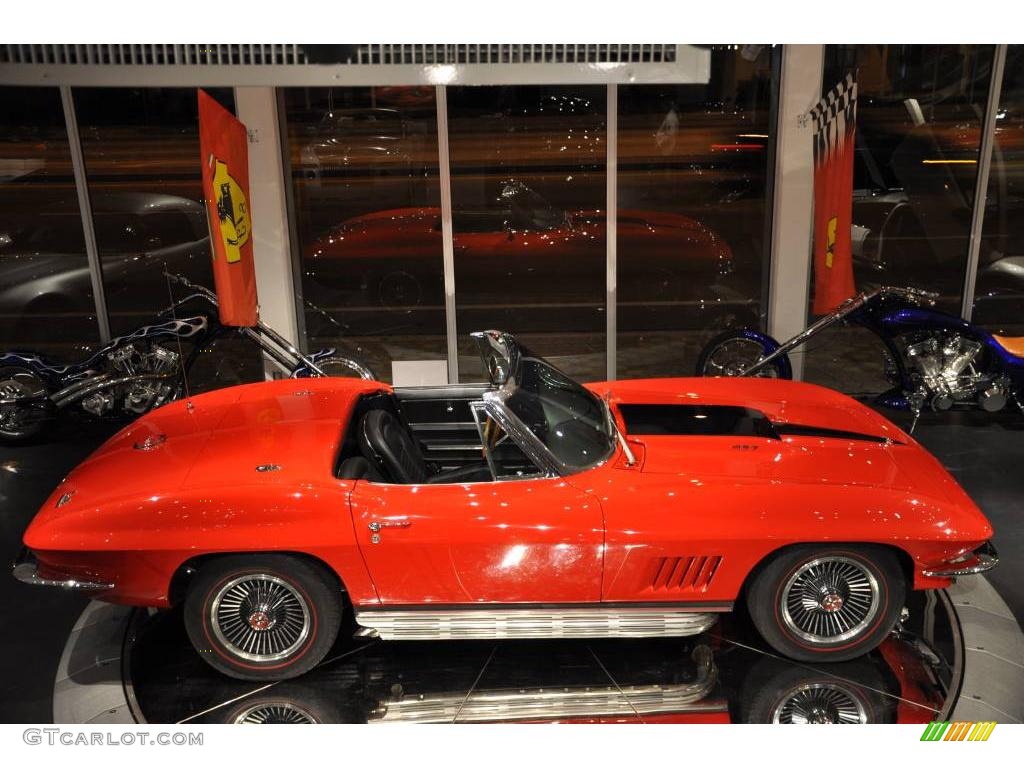 1966 Corvette Sting Ray Convertible - Rally Red / Black photo #40