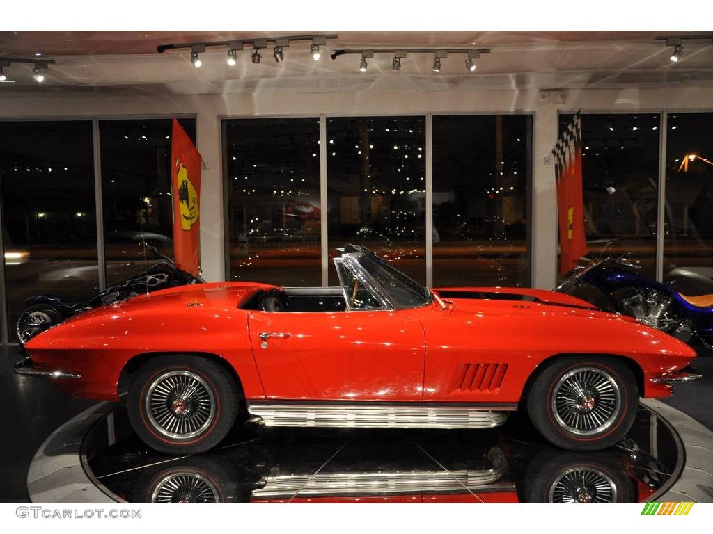 1966 Corvette Sting Ray Convertible - Rally Red / Black photo #43