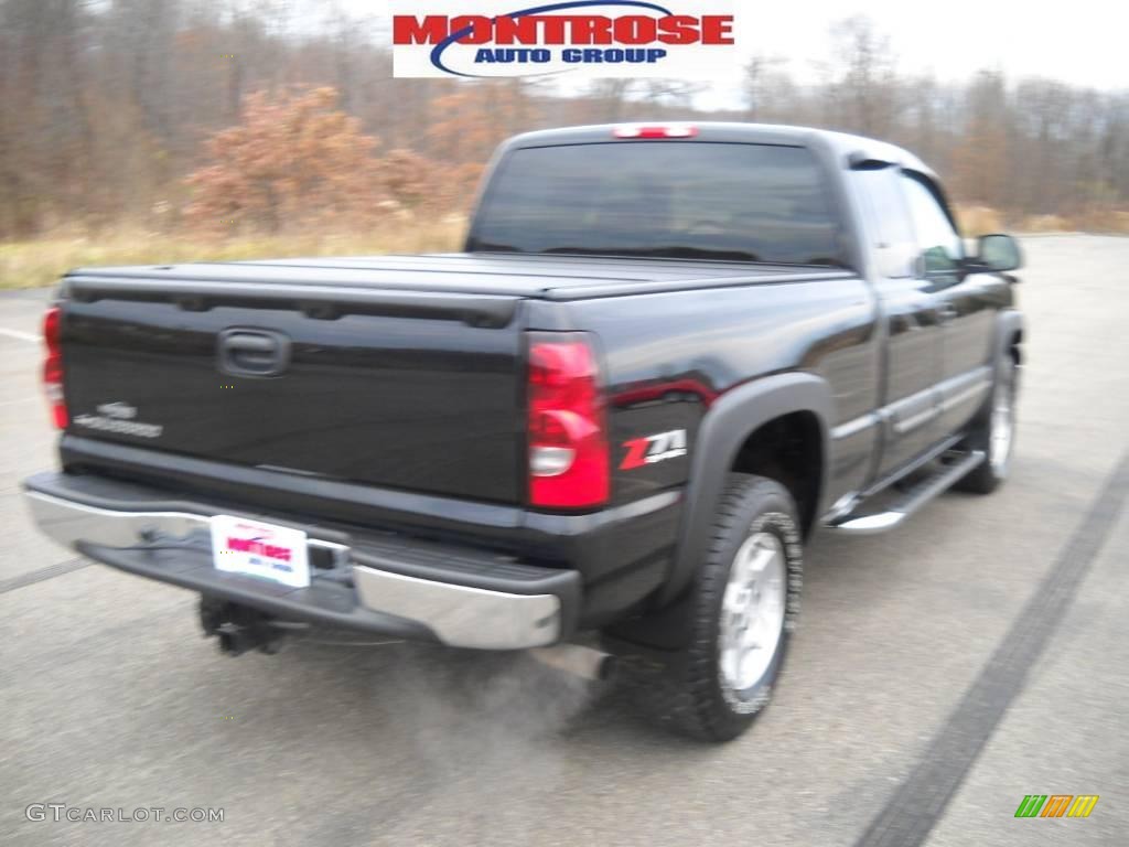 2007 Silverado 1500 Classic LT Extended Cab 4x4 - Black / Tan photo #3