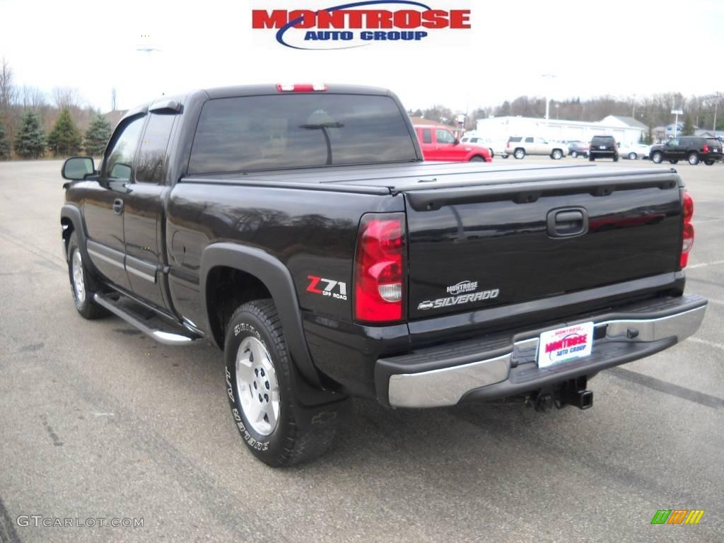 2007 Silverado 1500 Classic LT Extended Cab 4x4 - Black / Tan photo #5