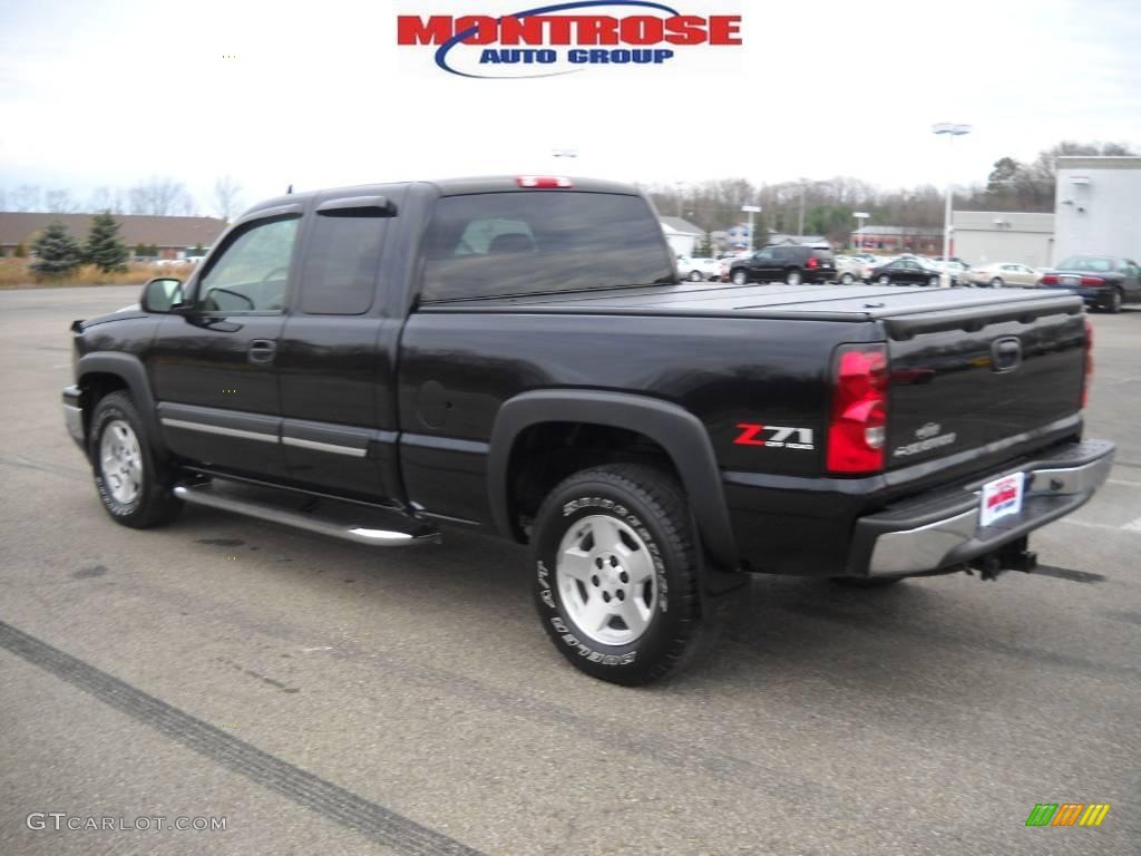 2007 Silverado 1500 Classic LT Extended Cab 4x4 - Black / Tan photo #6