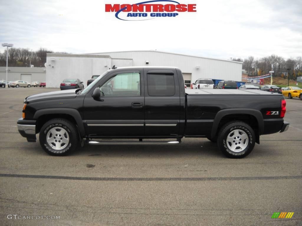 2007 Silverado 1500 Classic LT Extended Cab 4x4 - Black / Tan photo #7