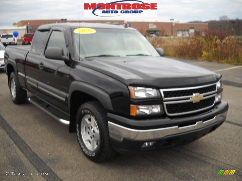 2007 Silverado 1500 Classic LT Extended Cab 4x4 - Black / Tan photo #23