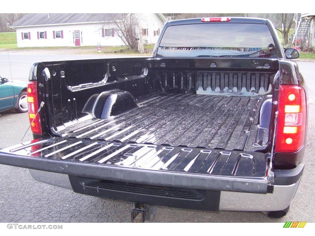 2007 Silverado 2500HD Work Truck Extended Cab 4x4 - Black / Dark Titanium photo #13