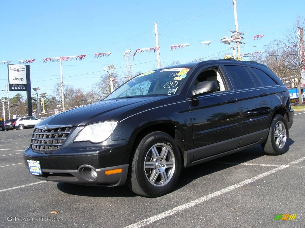 2008 Pacifica Touring AWD - Brilliant Black Crystal Pearlcoat / Pastel Slate Gray photo #1
