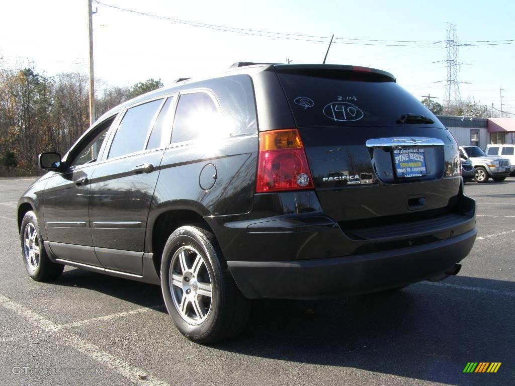 2008 Pacifica Touring AWD - Brilliant Black Crystal Pearlcoat / Pastel Slate Gray photo #4