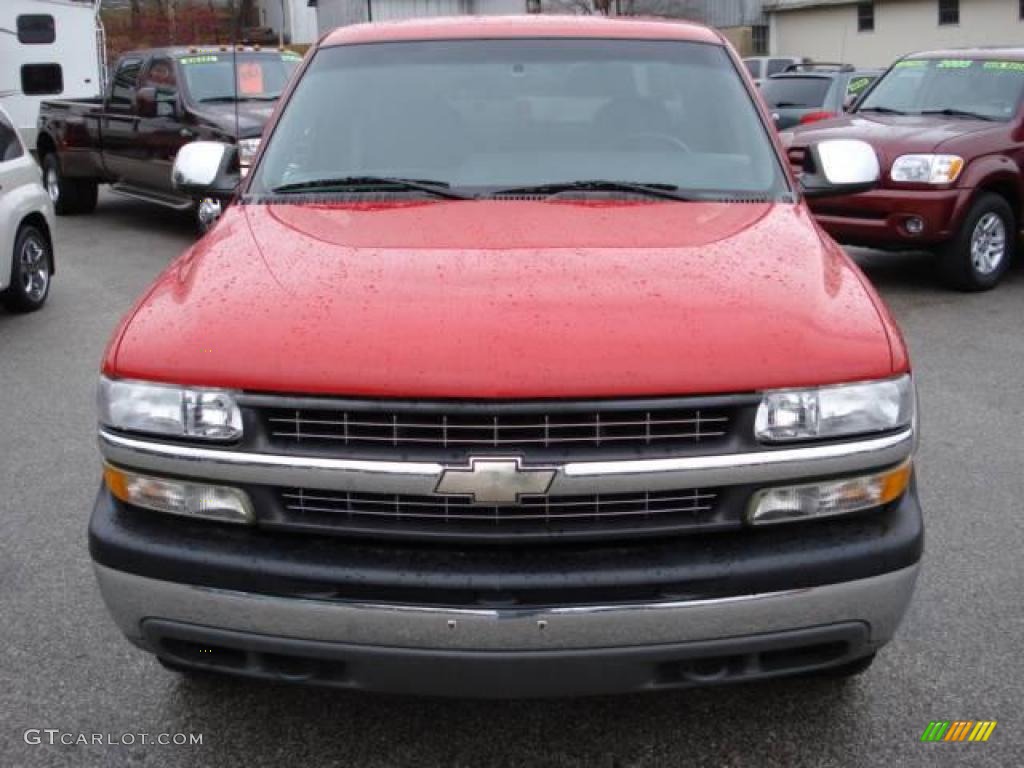 2001 Silverado 1500 LS Extended Cab 4x4 - Victory Red / Graphite photo #13