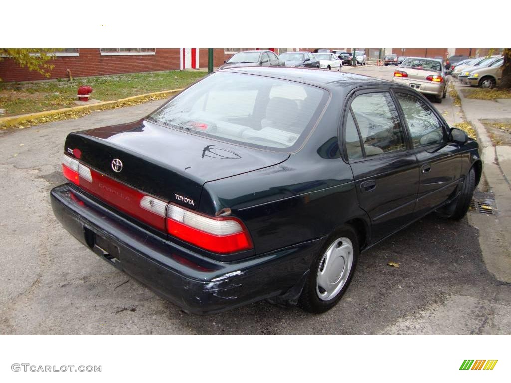 1997 Corolla DX - Dark Emerald Pearl Green Metallic / Gray photo #6