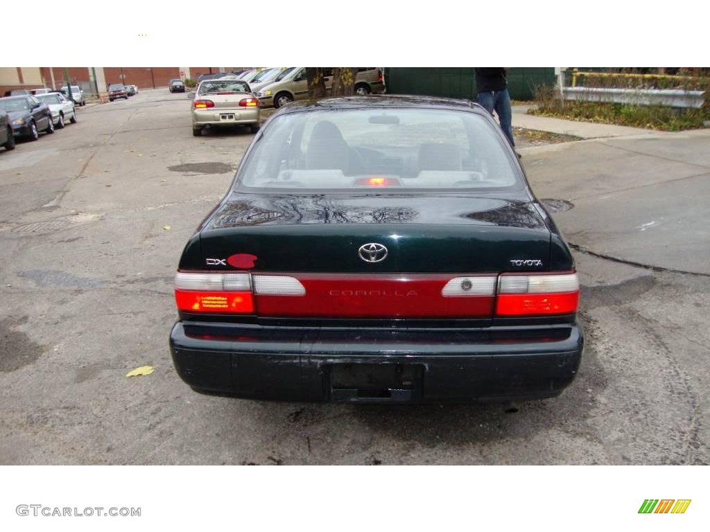 1997 Corolla DX - Dark Emerald Pearl Green Metallic / Gray photo #8