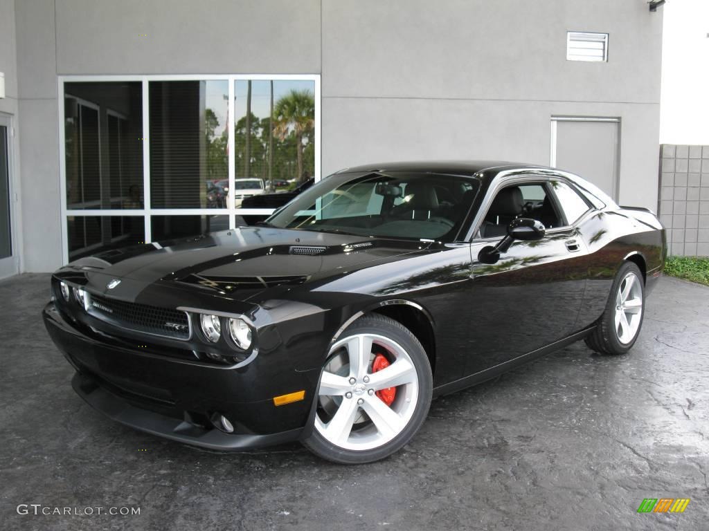 2010 Challenger SRT8 - Brilliant Black Crystal Pearl / Dark Slate Gray photo #1